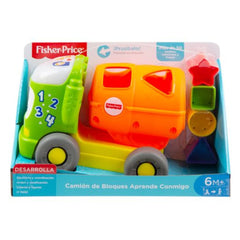 Fisher-Price Juguete para Bebés Camión de Bloques Aprende Conmigo
