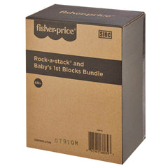 Fisher-Price Gift Set Of 2 Baby Toys, Rock-A-Stack And Baby's First Blocks Set