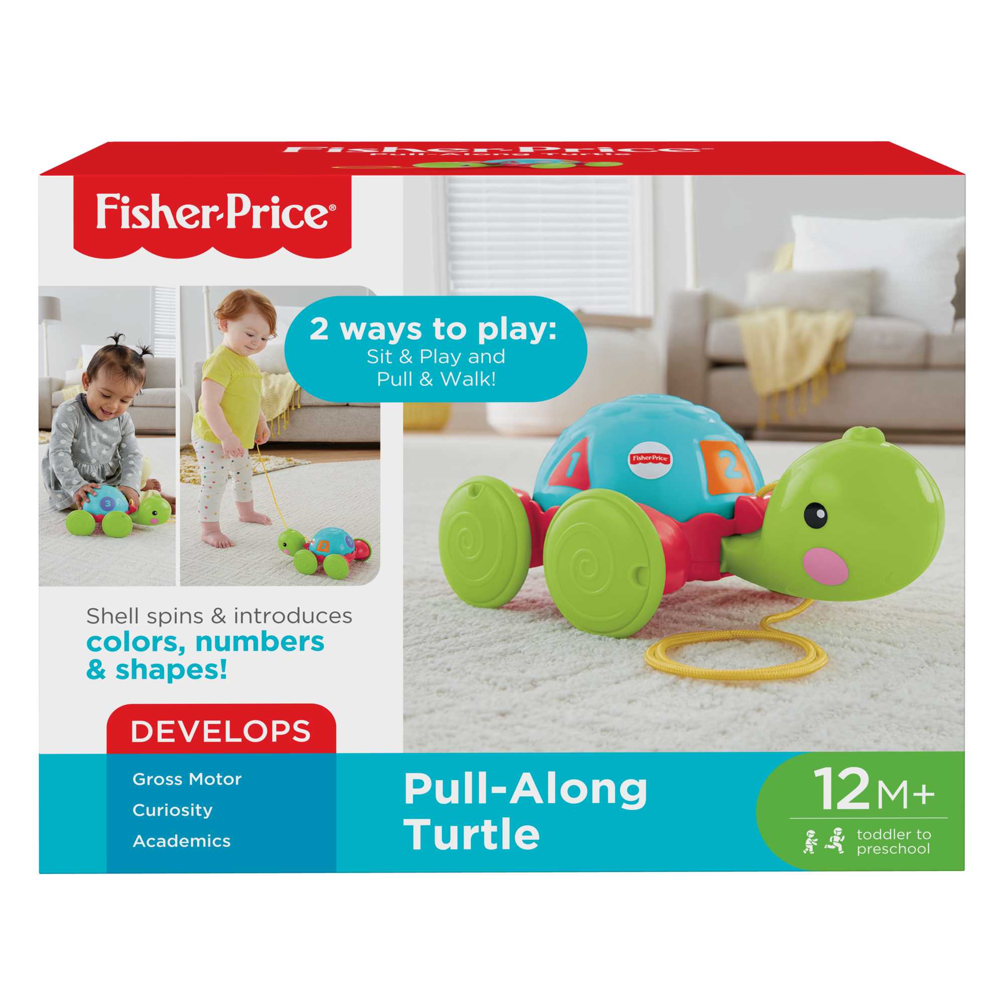Fisher-Price Brinquedo para Bebês Empurra Tartatuga