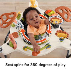 Fisher-Price Jumperoo Baby Activity Center With Lights Music And Sounds, Palm Paradise