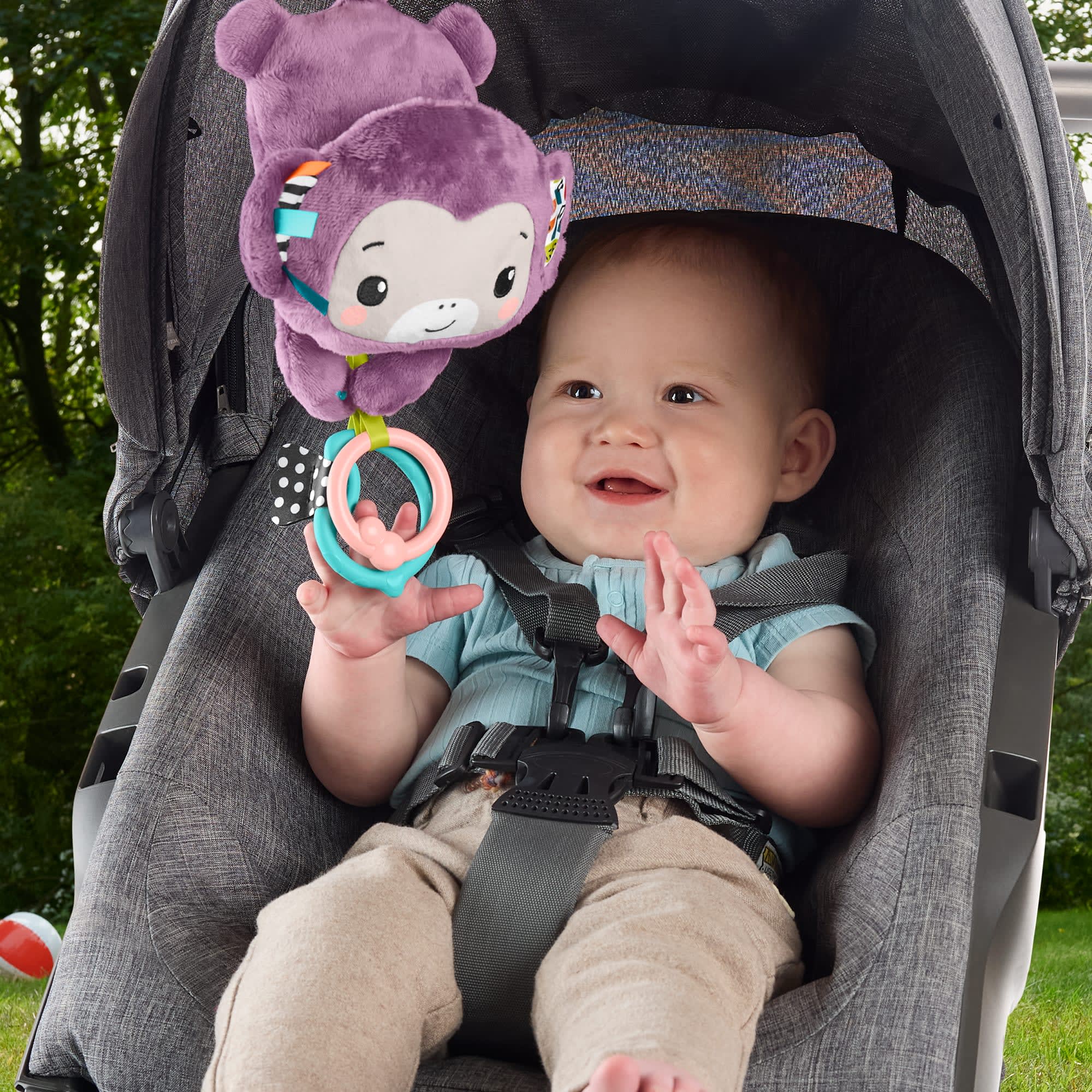 Fisher-Price  Singe Violet Chanteur, Jouet Pour Poussettes