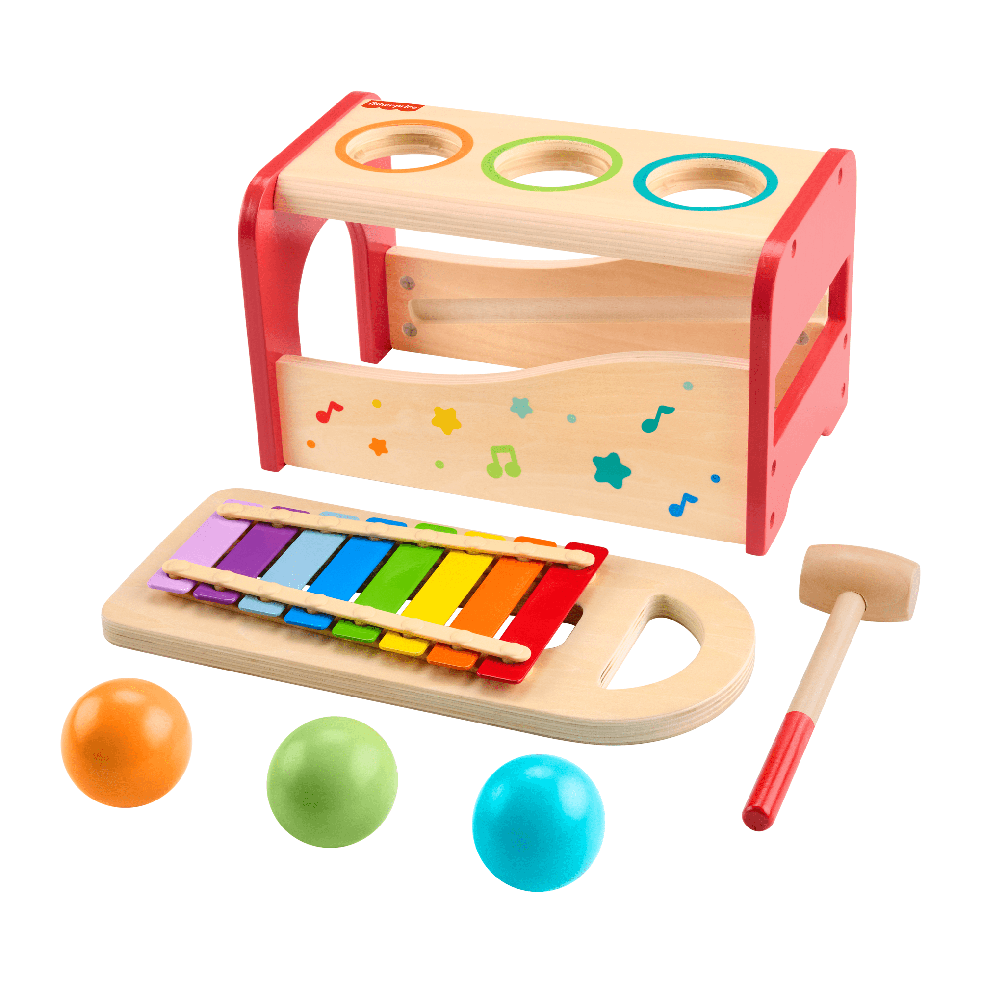 Fisher-Price Juguete para Bebés Mesita de Actividades Sorpresa de Madera