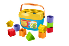 Fisher-Price Baby's First Blocks With Storage Bucket, Learn Shapes And Sort.