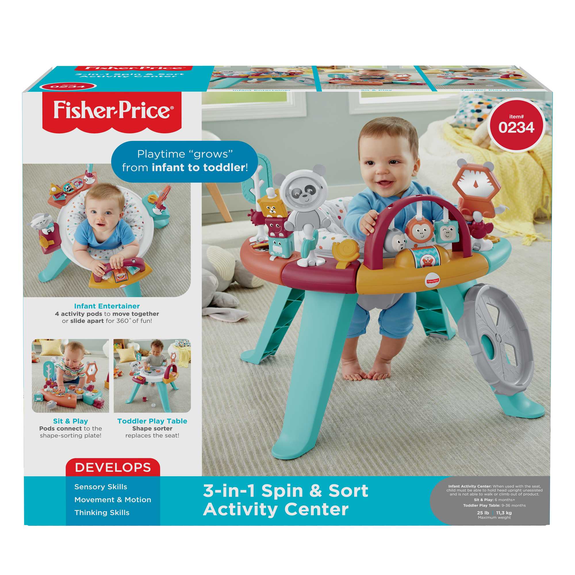 Fisher-Price Centre D’Activités 3 en 1
