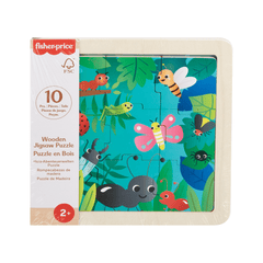 Fisher-Price Juguete para Bebés Rompecabezas Amigos de la Jungla de Madera