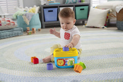 Fisher-Price Baby's First Blocks With Storage Bucket, Learn Shapes And Sort.