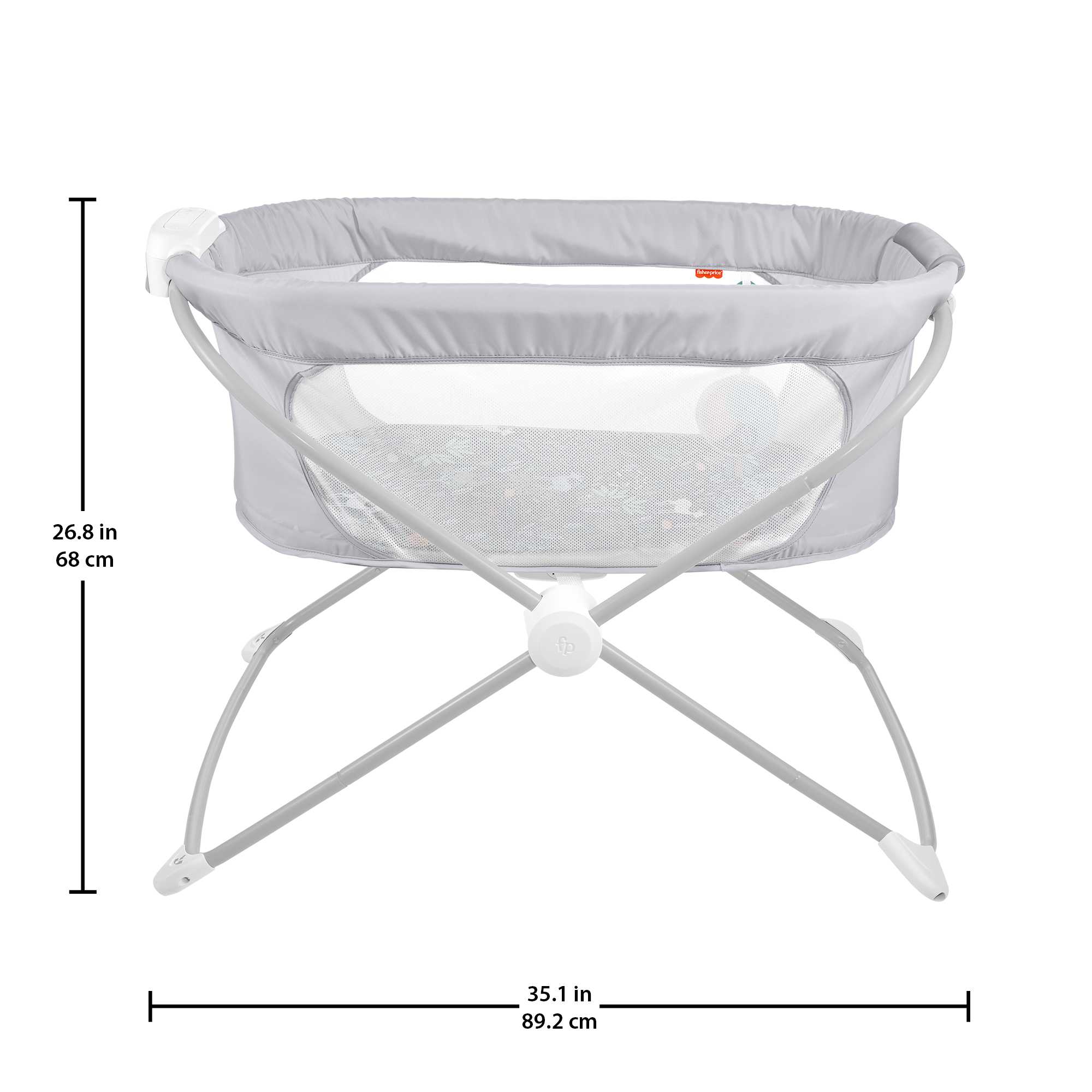 Fisher-Price Baby Moisés Portátil con Sonidos y Vibraciones Relajantes