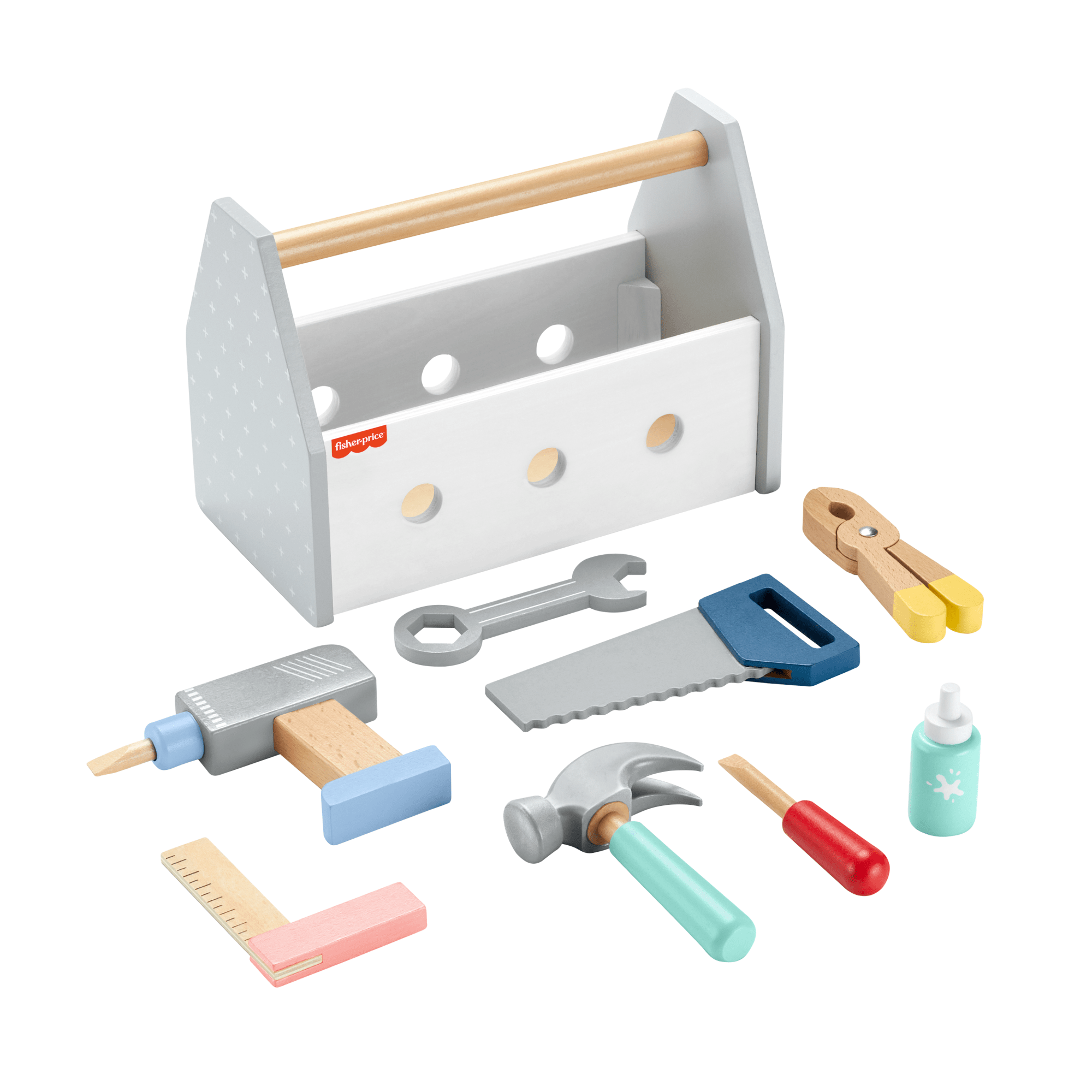 Fisher-Price Juguete para Bebés Kit de Herramientas de Madera